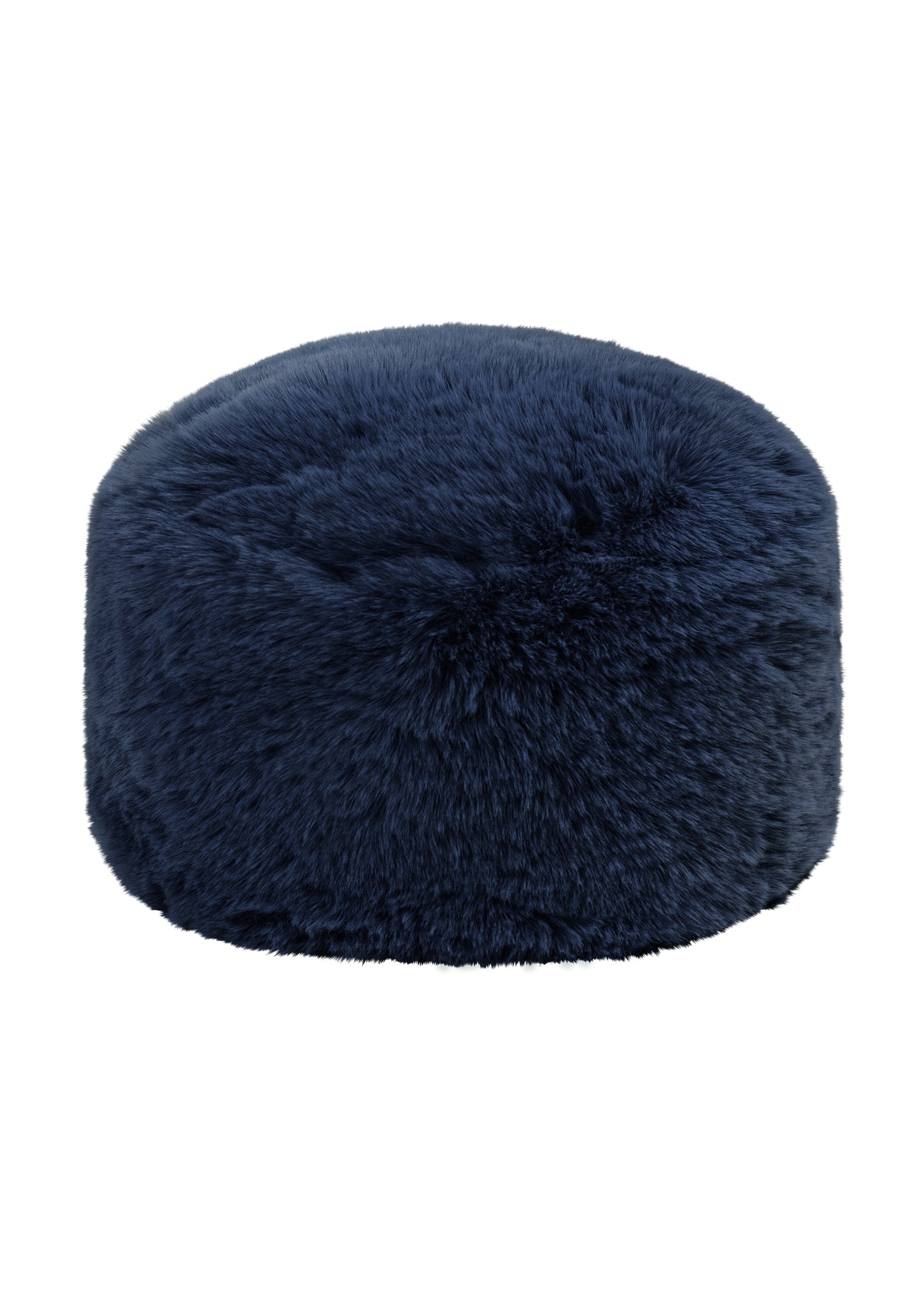 Women's short hair kossak hat made of faux fur in Navy