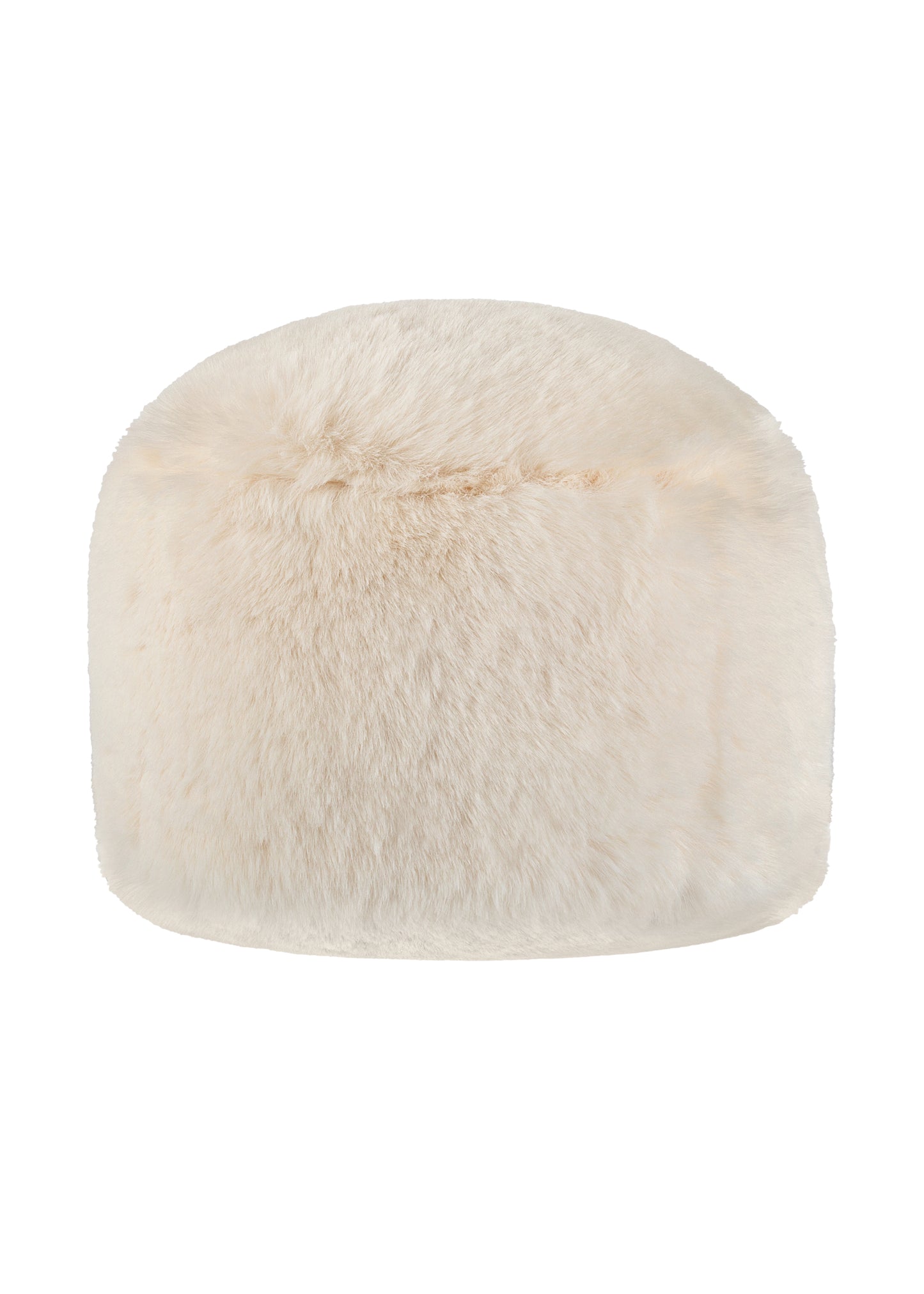 Women's short hair kossak hat made of faux fur in Ivory