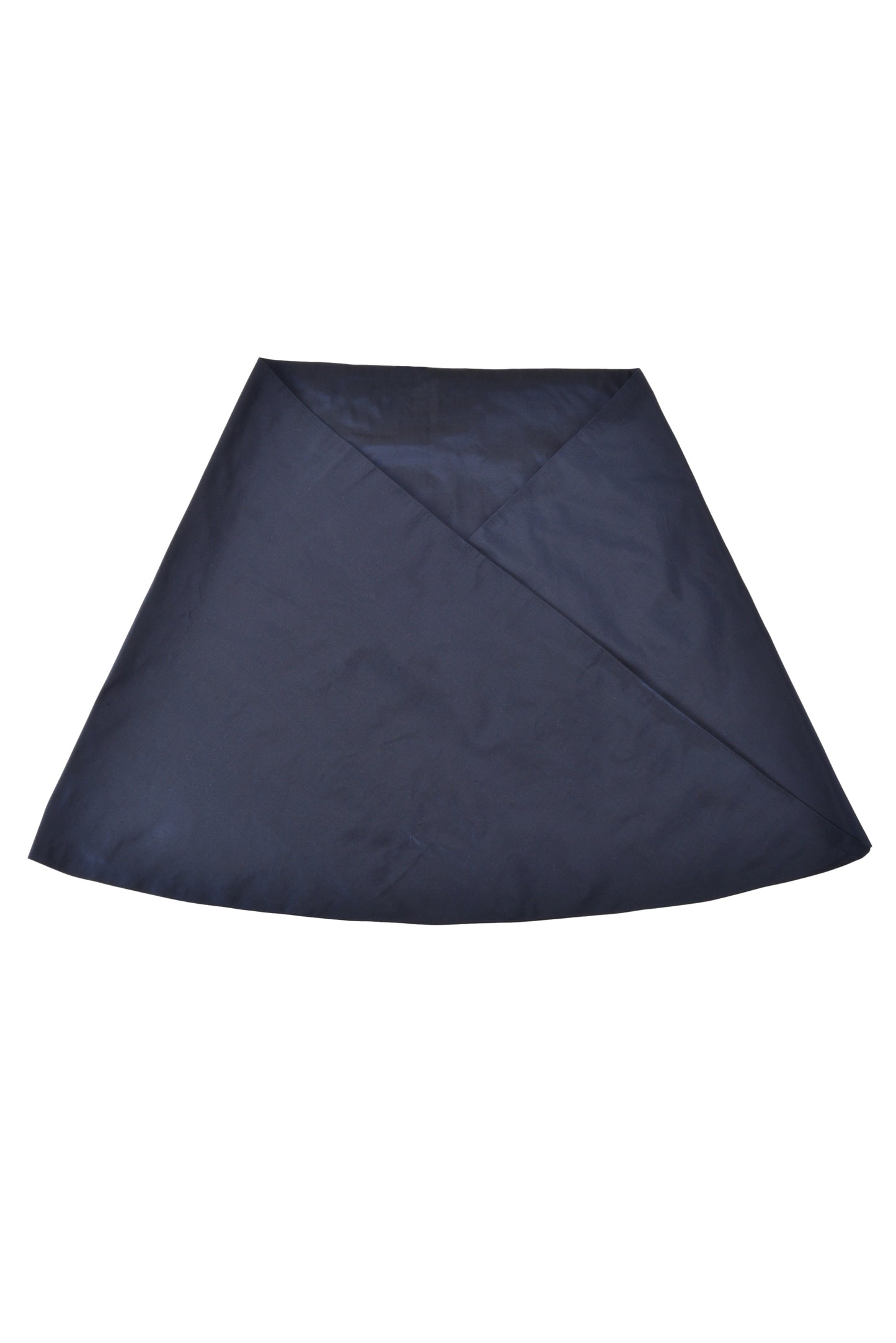Navy silk taffeta crescent wrap available also in Black & Diamond