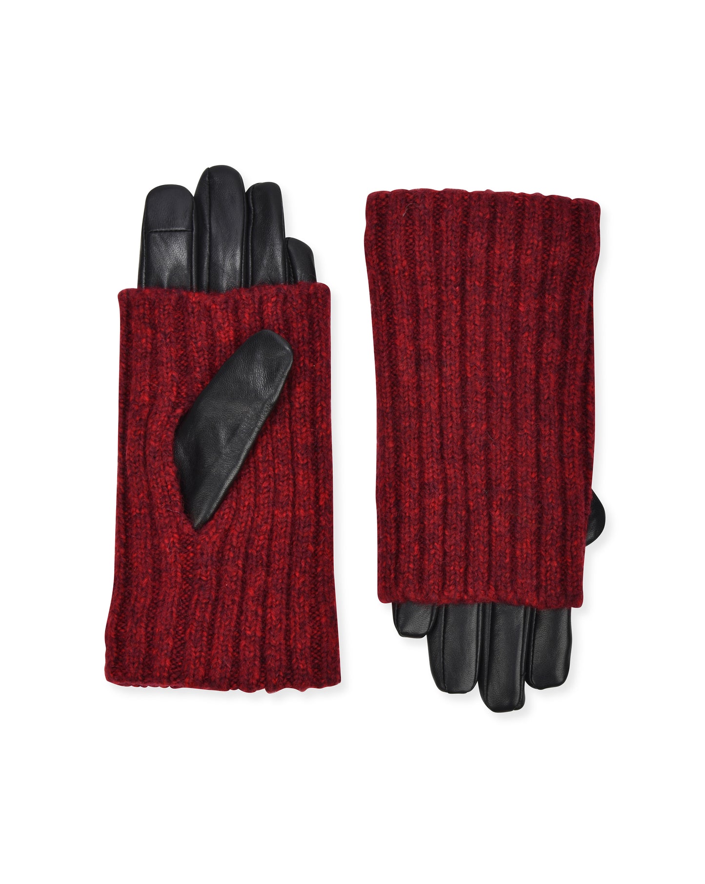 Women's woodsmoke overlay glove in Red