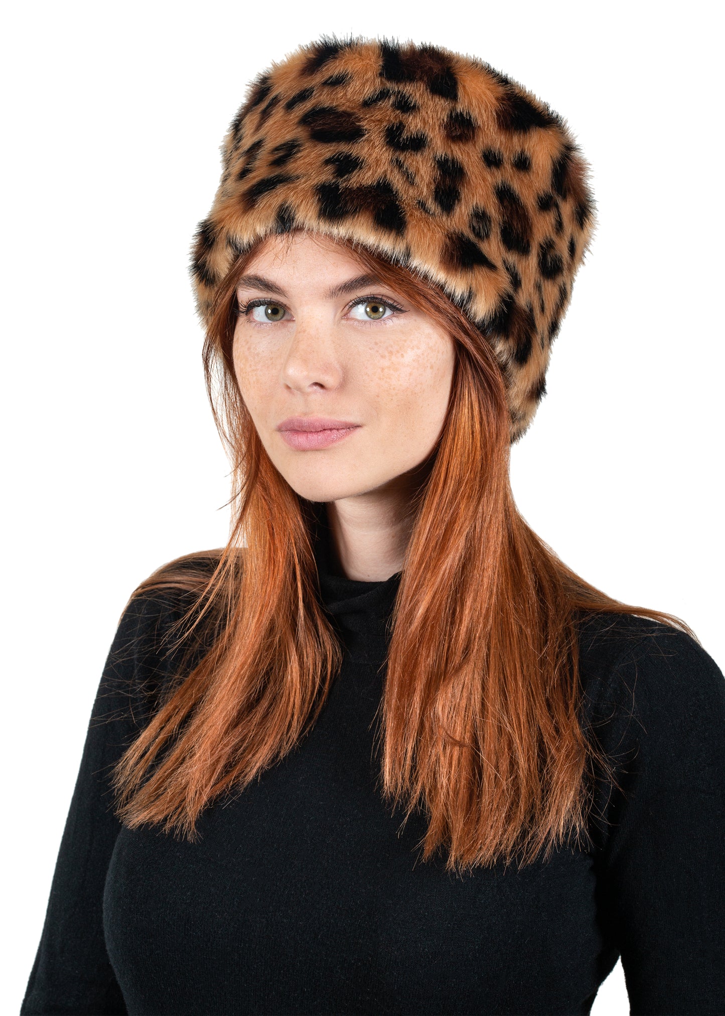 H151 LEO - Faux fur Kossack in Leopard