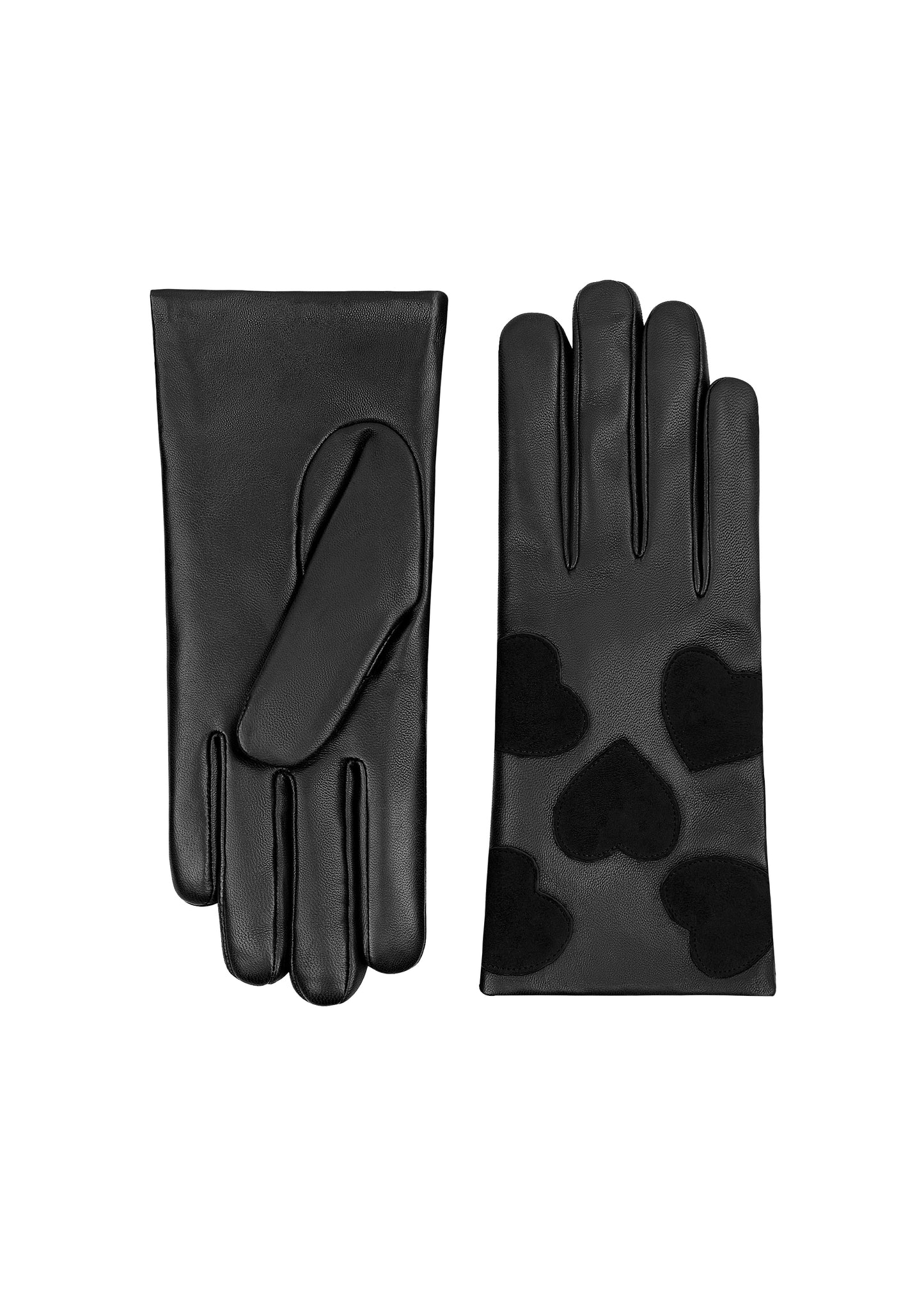 L1 BLK/BLK Black Suede Heart