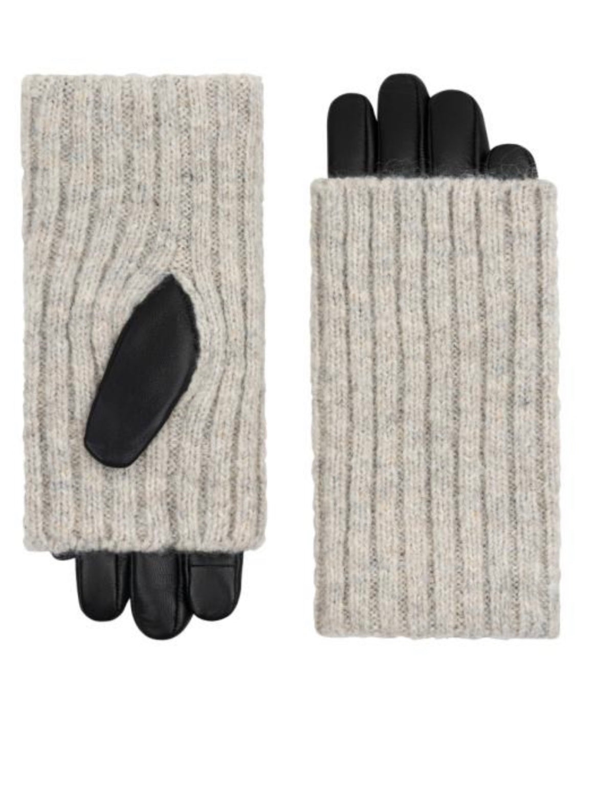 LT5 Black Cream Ashwood Overlay Glove - front and back view