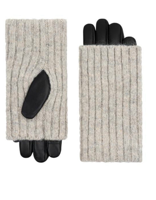 LT5 Black Cream Ashwood Overlay Glove - front and back view